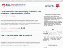 Tablet Screenshot of blog.finanseosobiste.pl
